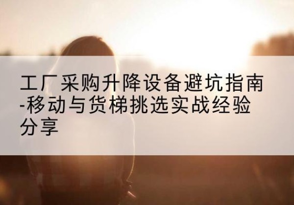 铁门关移动式升降机怎么选-工厂采购升降设备避坑指南-移动与货梯挑选实战经验分享